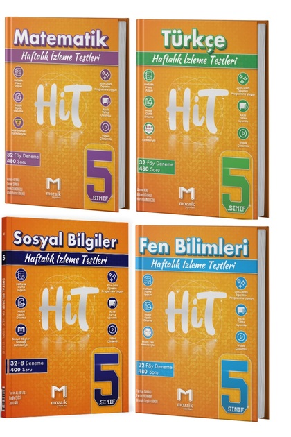 Mozaik Yayınları 5. Sınıf HİT 4 Lü Deneme Seti