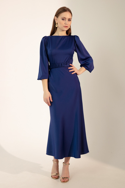green emerald velvet dress Berylove Women Long Sleeve Ivory Engagement Dress with Lace Bateau Neck A-Line Bridal Dress with Slit, Ivory / US18W