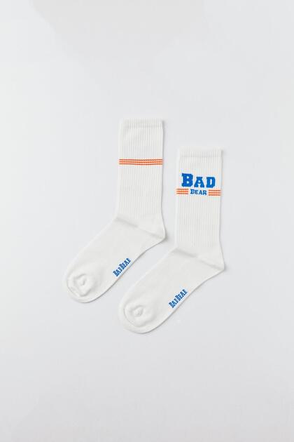 Saturn White Unisex Socks