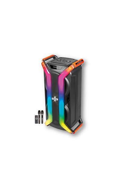 Sunix 40w 5500 Mah X-bass Çift Mikrofon Ve Kumandalı Led Işıklı