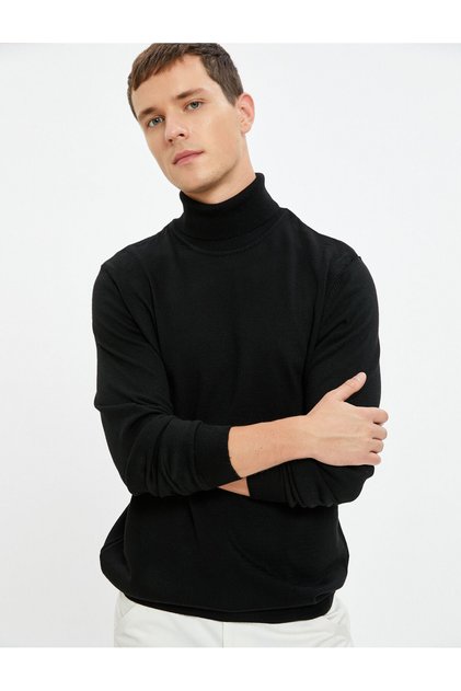 Acrylic Knitwear Sweater Turtleneck