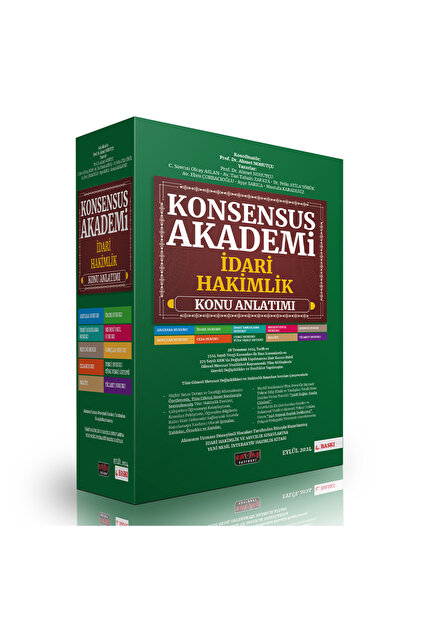 Savaş Yayınevi KONSENSUS Akademi Adli Hakim ve Savcılık Sınavı