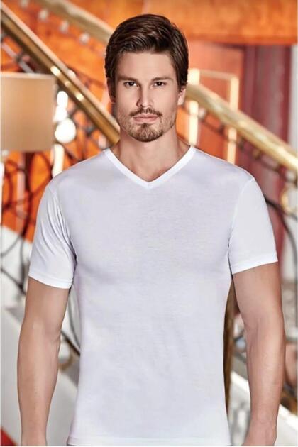 1007 Men's V-Neck T-Shirt 6 Pieces
