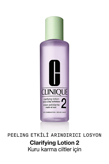 MAJOR MOISTURE LOTION 2本セット Clinique Clarifying Lotion (Tip 2) Kuru / Karma Ciltler İçin