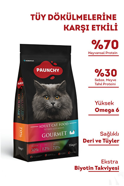 PAUNCHY Tavuk Etli Gurme Yetişkin Kedi Maması 15 Kg - Fiyatı