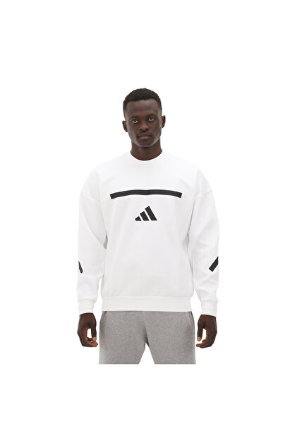 adidas JF2451-E adidas M Z.n.e. Crw Erkek Sweatshirt Beyaz