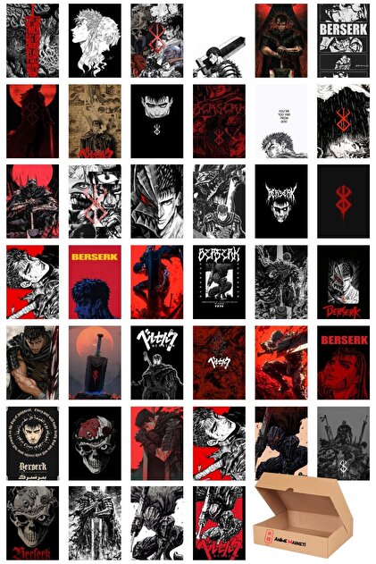 Anime Marketi Berserk Anime Temalı Duvar Poster Seti - Berserk