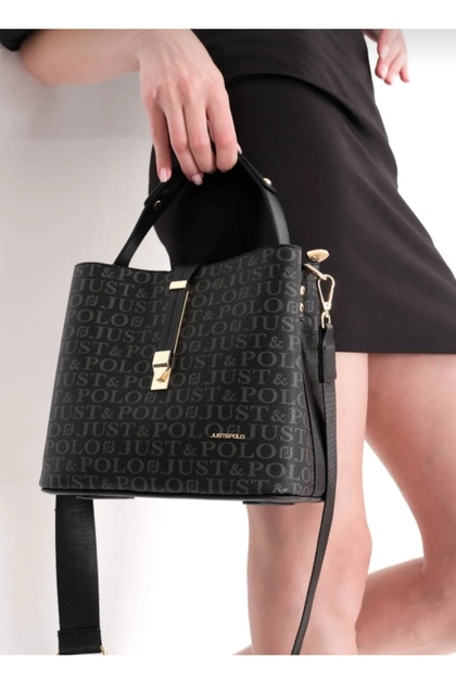 Women's Black Hand and Shoulder Bag TM1165 2055