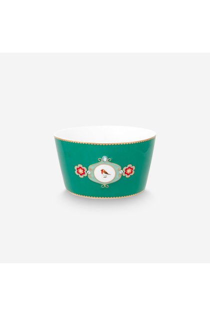 Love Birds Green Porcelain Salad Bowl 15 cm