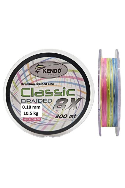 Kendo Classic 8x 0.18mm 300m Multicolor Örgü Ip Misina - Fiyatı
