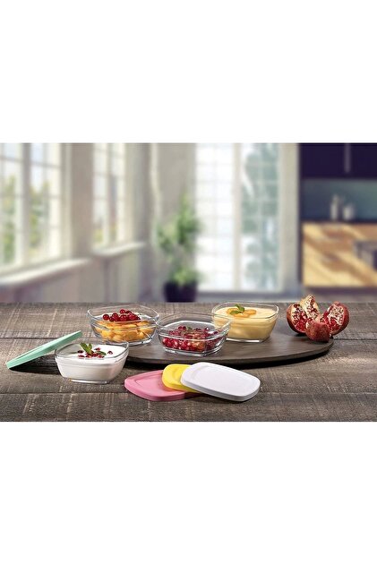 Paşabahçe Saklama Kabı 4'lü Renkli Kapaklı Fiyatı, Yorumları
