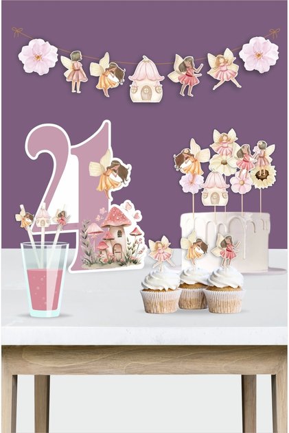 Fairy Girl Theme 4Th Birthday Set