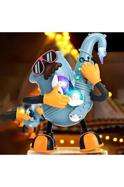 scntoys Oyuncak Robot Dans Eden Sesli Işıklı Robot Saksafon Çalan