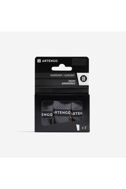 Artengo Tenis Overgrip - Siyah - 3 Adet - Tacky