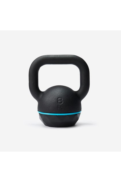 Domyos Kettlebell - Dökme Demir ve Kauçuk Tabanlı - 8 kg