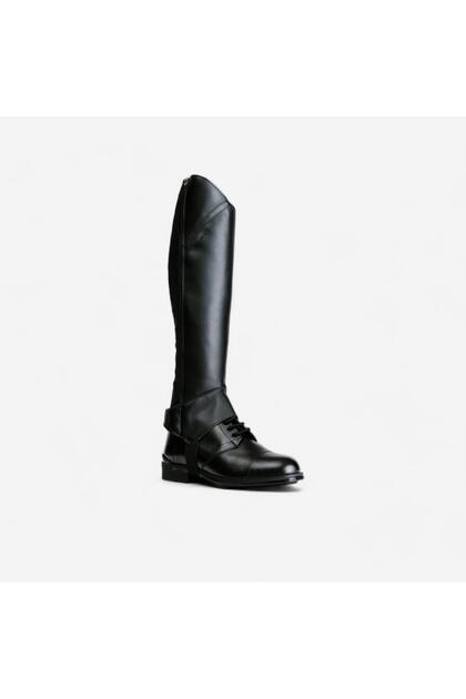 Fouganza Yetişkin Binicilik Mini Çeps - Siyah - 500