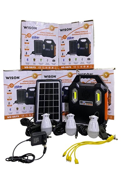 Genel Markalar Wison WS-5673 Güneş Panelli Radyo Mp3 Çalar
