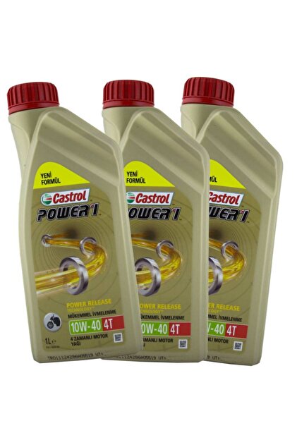 Castrol Power 1 4t 10w - 40 4 Zamanlı Motosiklet Yağı 1 L (12 ADET