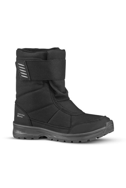 Quechua Çocuk Cırt Cırtlı Outdoor Kar Botu - Su Geçirmez - Siyah - SH100