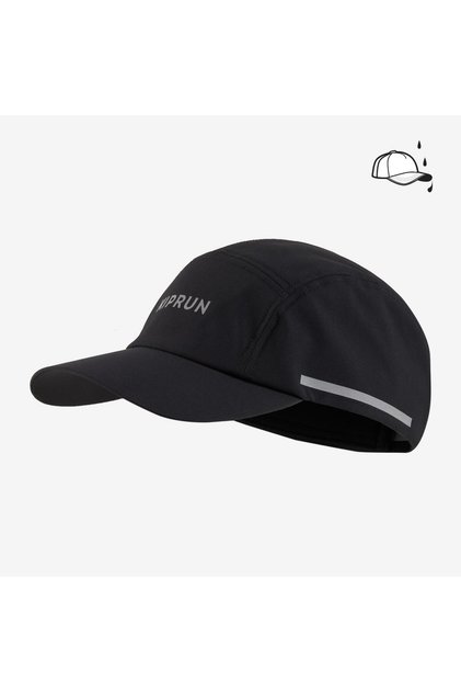 Kiprun Yetişkin Yağmur Koşu Şapkası - 5 Panel - Siyah - Kiprun