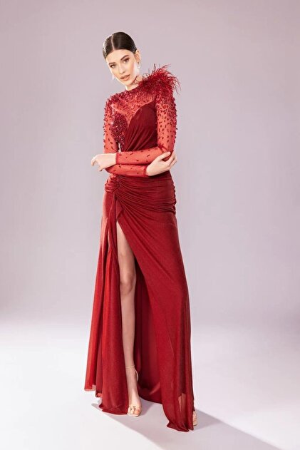 green emerald velvet dress Embroidered Sheer Caplet Cocktail Dress main image 0