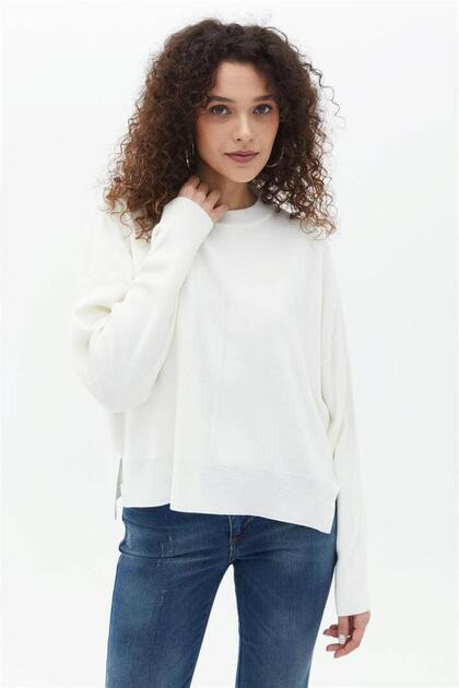 24K0027K1 Women's Side Zipper Sweater