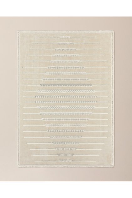 Treıllıs Halı - Kemik - 120x180 cm