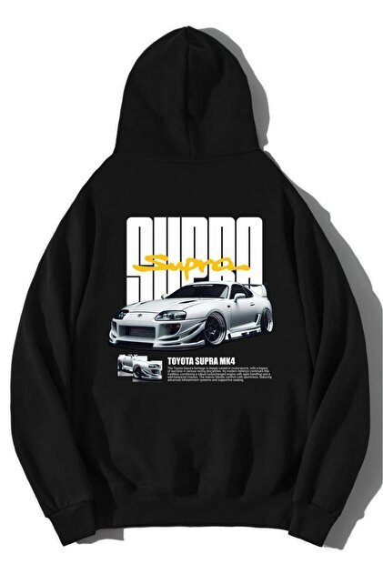 BRZ COLLECTION Unisex Oversize Toyota Supra MK4 Hoodie - Fiyatı