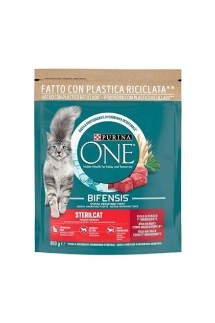 Steril Sığır Etli Kısırlaştırılmış Kedi Maması 800gr