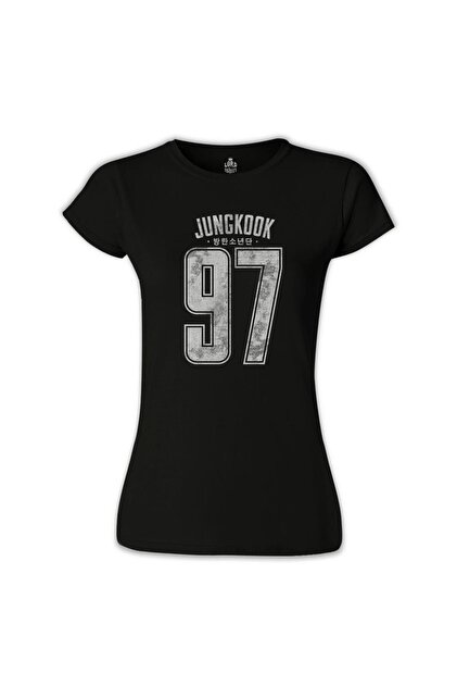 Presmono Unisex Siyah 97 K Pop Jungkook Bts T-shirt 272530tt
