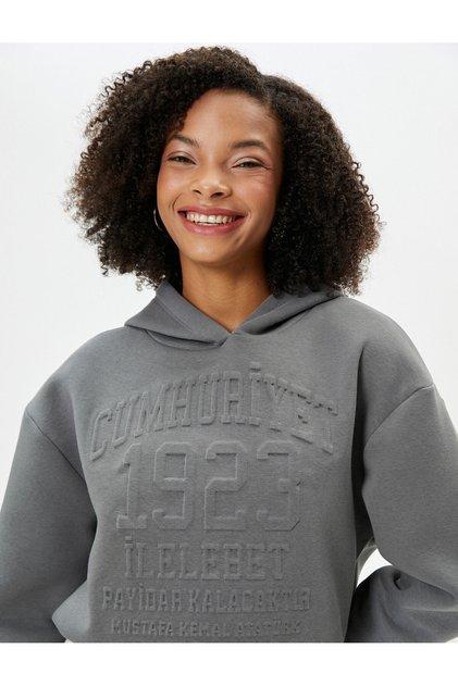 Koton Sweatshirt Mit Katzen-Print – Gemischte Baumwolle, Weiches Innenfutter, Crewneck