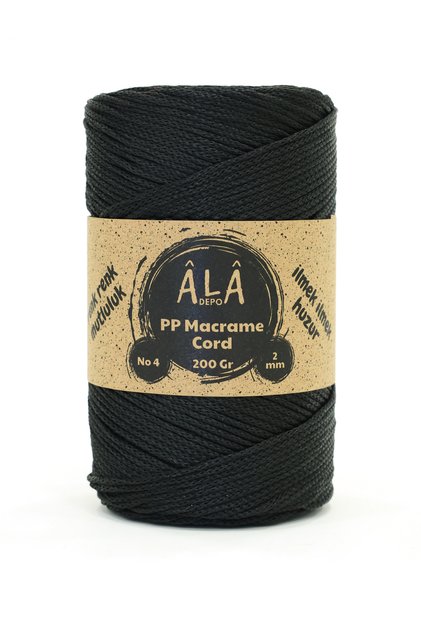 2 mm - 200 Gr Polyester (Pp) Macrame Cord 230 Mt Polyester Macrame Cord Supla Cord and Bag Thread