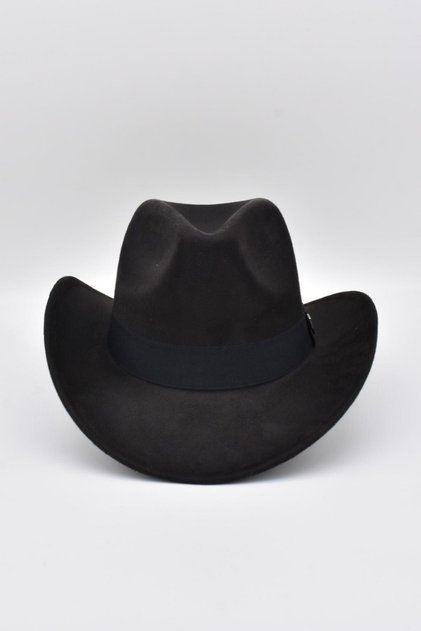 Men's Nubuck Western Hat - Black