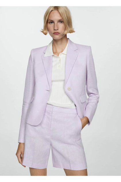 Plain Linen Shorts
