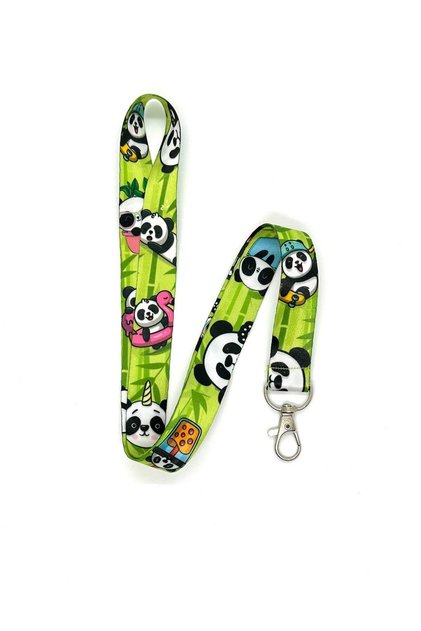Cute Panda Themed Neck Lanyard Card Holder
