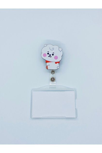 Korean Figures 2 Themed Yoyo Card Holder Yoyo Id Badge Holder