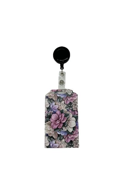 Colorful Flowers 1 Themed Vertical Card Holder Card Protector