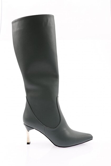 Women's Pointed Toe Inctop Heeled Boots 212212821