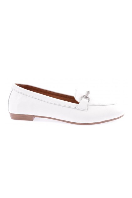 Women's White Zenne Loafer with Metal Accessories 21332110