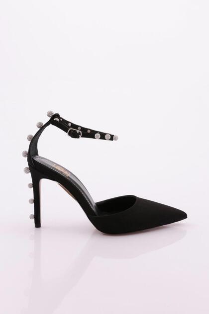 5159 Stone Detailed Heeled Shoes