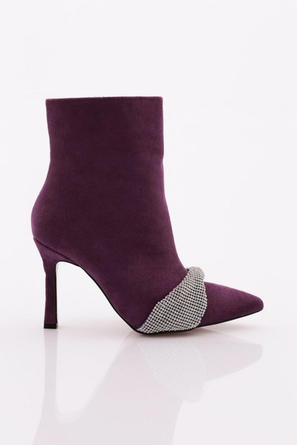 Women's Heeled Boots Purple Suede 4869535