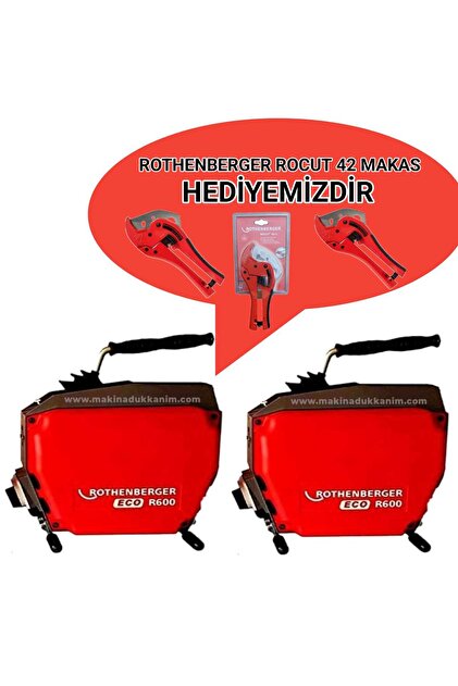 Rothenberger R600 Eco Seri Kanal Açma Mak 16+22mm Spiral SET