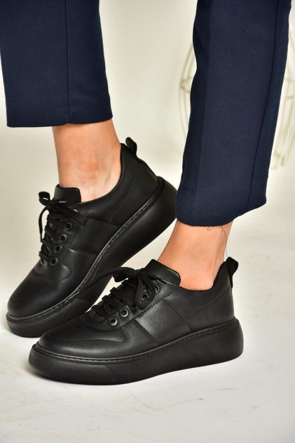 T274148309 Siyah/Siyah Spor Ayakkabı Sneakers