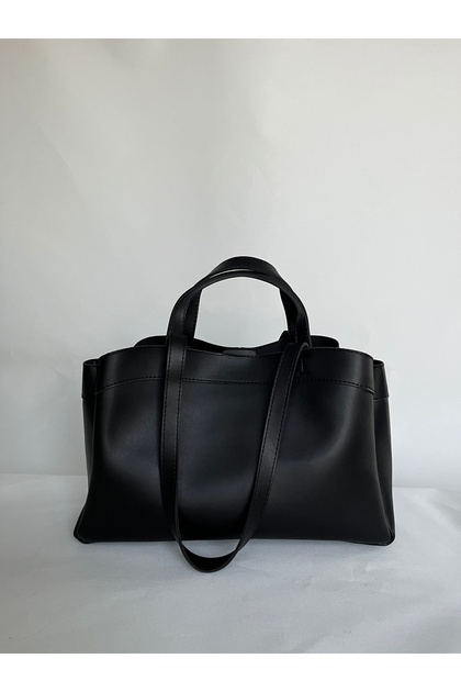 Black Wide Large Puppy Bag Briefcase School Business Bag Arm and Shoulder Laptop Stylish Sport Pinterest Bag