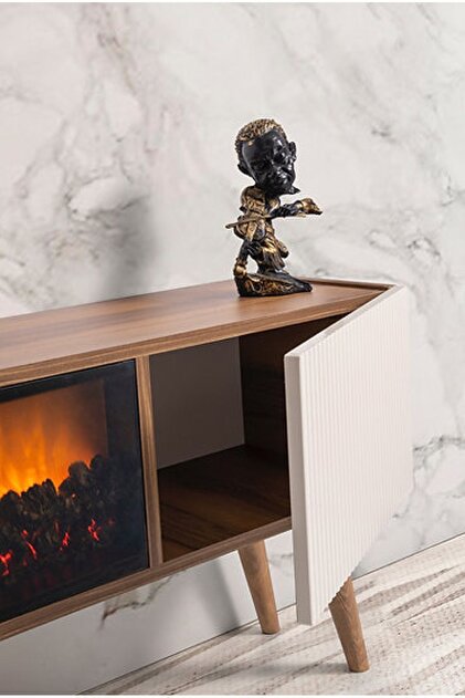 Dodo İç Mimarlık & Mobilya Tasarım Mini Venice Şömineli Tv Ünitesi