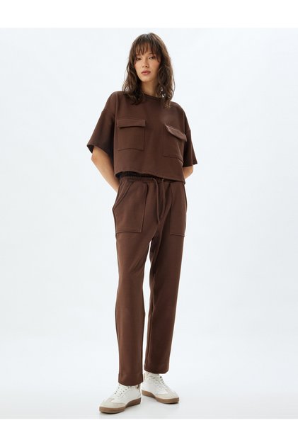Sweatpants with Pockets and Tie-Waist