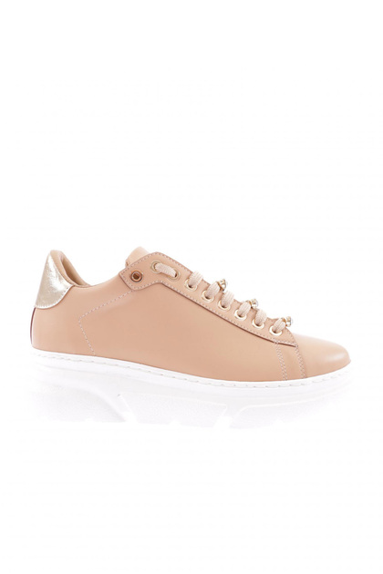 Kadın Kalın Kristal Taşlı Sneakers Ayakkabı Nude 15299753118