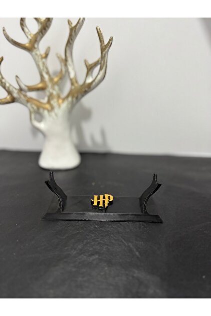 Harry Potter Asaları İçin Asa Standı 12cm Altın Renk Logo