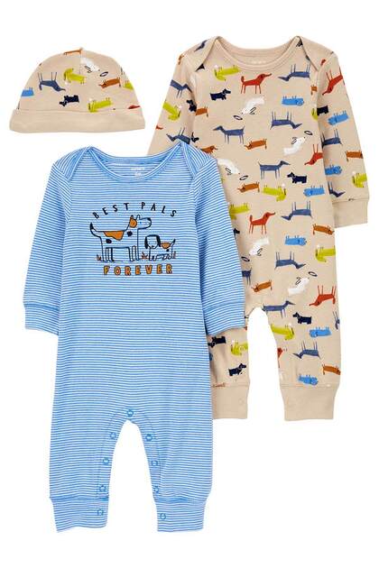 Erkek Bebek Tulumlu Set