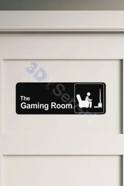 Gaming Room Oyuncu Odası Tabelası 18cmx6cm
